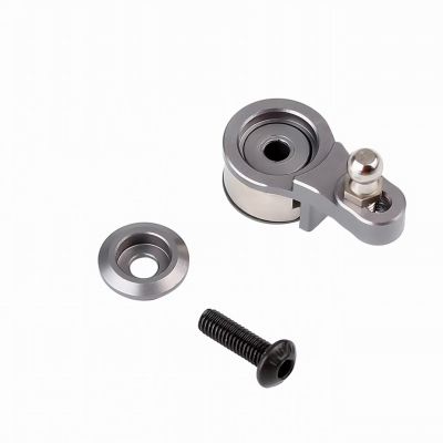 RC Car DIY Parts for Traxxas for TRX4 for TRX6 1/10 Aluminium 25T Adjustable Servo Horns Steering Saver Arm RC Crawler Car Upgrade Parts(Gray)