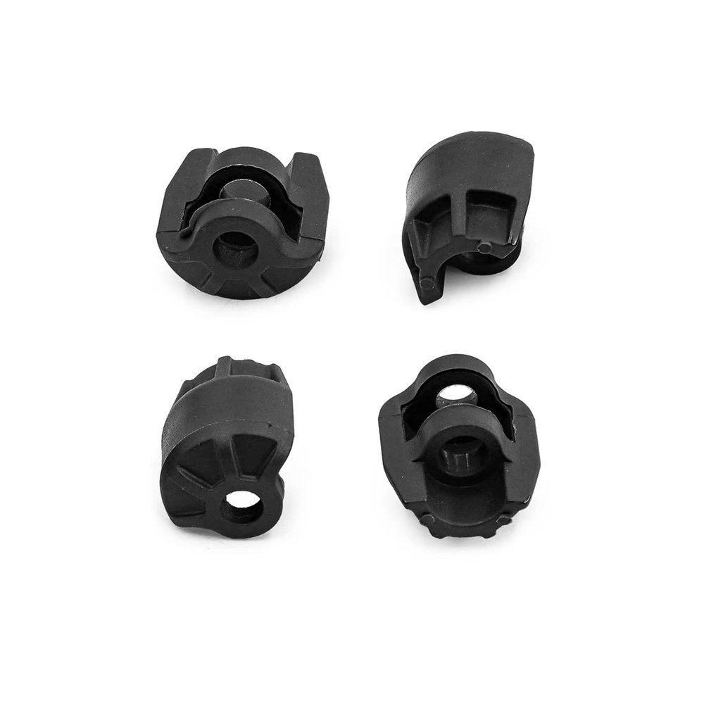RC Car DIY Parts for Arrma 6S 1/7 1/8 4Pcs Plastic Shock Cap Protector Shock Absorber Protection Cover AR330492 RC Car Upgrade Parts Accessories(Black)