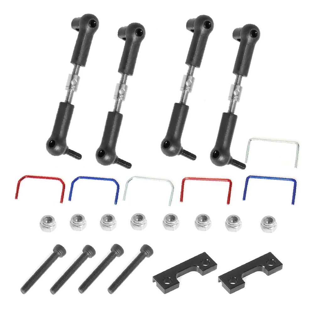 for Traxxas for Slash for E-Revo 1/16 Front and Rear Wide Sway Bar Anti Roll Bar Kit RC Car Upgrade Parts Accessories RC Car Upgrade Part