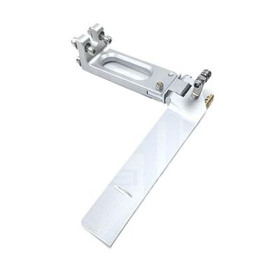 130mm CNC Machined Aluminum Suction Rudder with Stainless Steel Screws for RC Boat