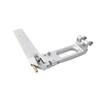 130mm CNC Machined Aluminum Suction Rudder with Stainless Steel Screws for RC Boat view 2