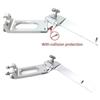 130mm CNC Machined Aluminum Suction Rudder with Stainless Steel Screws for RC Boat view 3