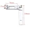 130mm CNC Machined Aluminum Suction Rudder with Stainless Steel Screws for RC Boat view 4