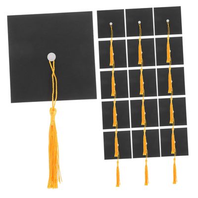 ULTECHNOVO Graduation Decorations 50 Set of Mini Cap Toppers Candy Decorations Party Supplies for Graduation Season