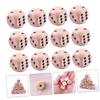 BESTonZON 72pcs Wooden Game Dice Standard Dice for Home and School Hand-Painted for Boys and Girls view 2