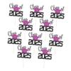 OKUMEYR 10pcs Graduation Cake Toppers Paper Picks for Graduation Party Decorations Smooth Lightweight Easy to Insert for High School Celebrations view 1