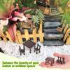 VOSAREA 10pcs Miniature Garden Furniture Ornaments Resin Tables Chairs for Dollhouse Accessories Landscape Decorations Rustic Charm Easy to Use and Lightweight view 4
