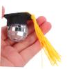 BESTYASH 10pcs Graduation Cap Disco Cupcake Toppers Tassels Fun Decorations for Graduation Party Charming Cake Decorations for Celebrations view 4