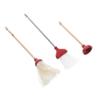 ibasenice 1set Miniature Dollhouse Bathroom Cleaning Kit Set Mop Broom and Toilet Plunger for Realistic Dollhouse Accessories and Home Decor view 1