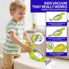 Pupu Pig Kids Cleaning Toy Set, Toddler Cleaning Set, Pretend Play Cleaning Toys with Handheld Vacuum That Really Works,Cleaning Supplies,Cleaning Cart for Kids Toddler Christmas Birthday Gift(Blue) view 2