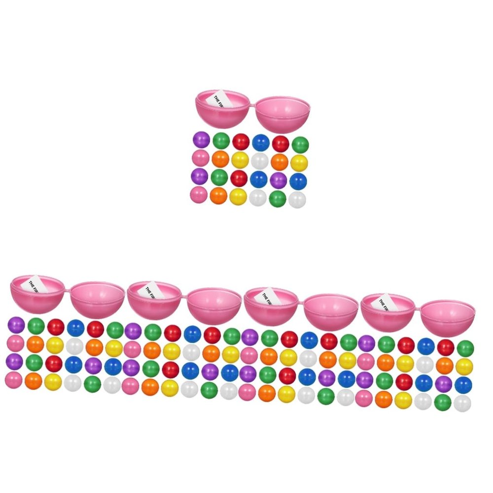 Hemoton 125pcs Fillable Raffle Plastic Game Props for Drawing Activities Lightweight Openable for Parties Festivals and School Events