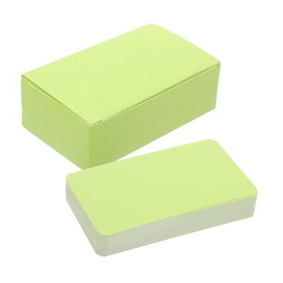 Alipis 100pcs Double-sided Blank Vocabulary Cards Thick Paper with Rounded Corners for Flash Cards Study Aids and Business for Writing Drawing and Creative Projects
