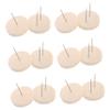 Alipis 24pcs Crochet Doll Stand Support Base Display Light Brown Wooden Holder Dual Single Needle Options for Doll Collectors and Showcase Use view 1