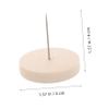 Alipis 24pcs Crochet Doll Stand Support Base Display Light Brown Wooden Holder Dual Single Needle Options for Doll Collectors and Showcase Use view 2
