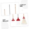 ifundom 1set Dollhouse Miniature Cleaning Kit Realistic Mop Broom Toilet Plunger for Dollhouse Bathroom Accessories and Home Decor Sturdy Easy to Clean Tools for Miniature Scenes view 3