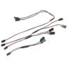30-Core Servo Extension Y-Cable for RC Models, 150mm/200mm/300mm/500mm, 1 Piece(500mm) view 4