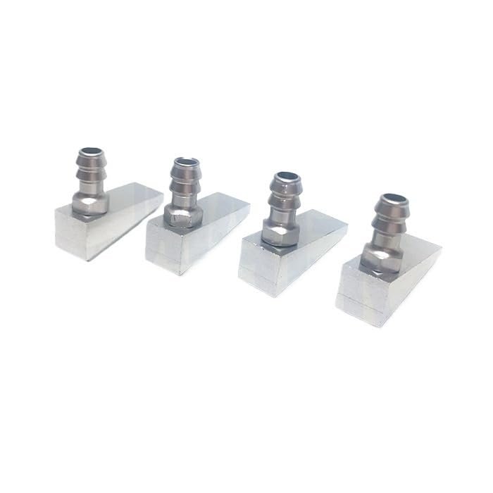 Aluminum Single Water Intake Nozzle, for Simulation Boat Cooling System(4 pc)
