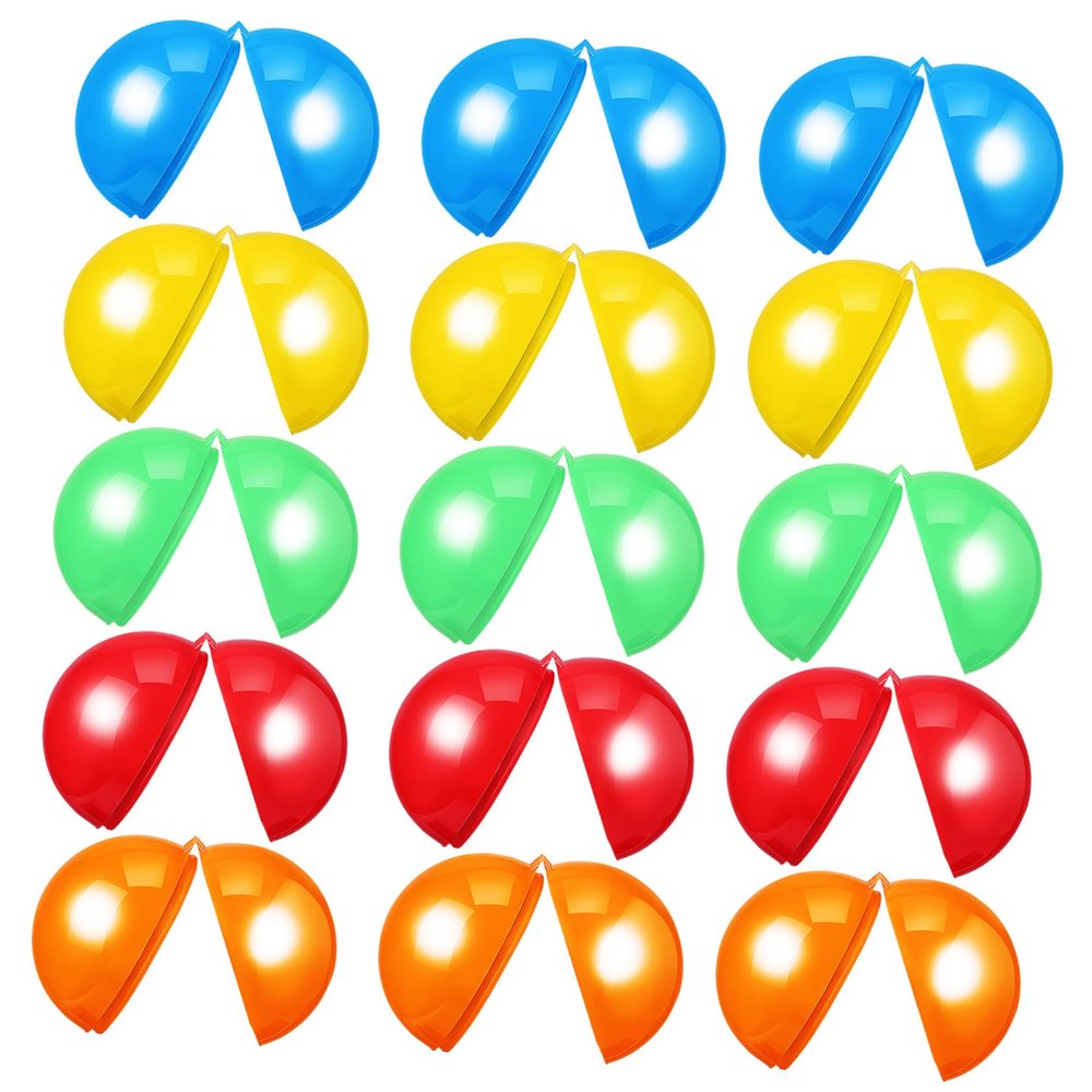 CIMAXIC Event Props 50 Pcs Fillable Raffle Balls Hollow Plastic Colorful Party Toys Bingo Balls for All Occasions
