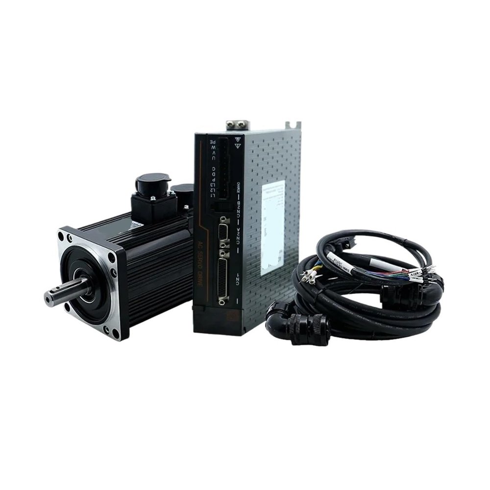 EQBVZZRD servo Motor kit 110ST-M05030 130ST-M06025 130ST-M10015 with T3DF RS485 Driver 1.5KW 220V AC Servo Motor Kit 3000 2500 1500 RPM 5/6/10N(5Nm with Brake)