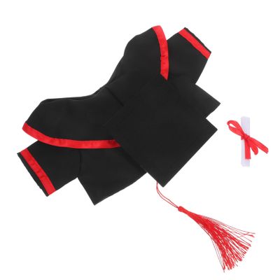 Alipis Plush Toys Graduation Outfit Cap Gown Kindergarten Graduation Bear Costume Season Decor