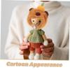 GOOHOCHY Cute Plush Guinea Pig Hat for Dolls Doll Clothes Cape Plush Accessory for Lottie Dress up Hat Cosplay Party Halloween view 3
