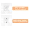 10 Pack No Drill Metal Furniture Anchors Kit for Baby Proofing, Adhesive TV Safety Straps Use to Prevent Falling and Anti Tip Furniture Wall Safety Straps for Baby Kids Pets Safety view 2