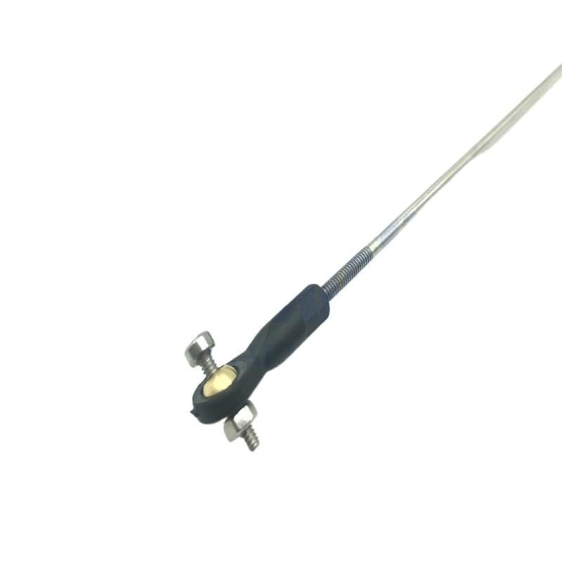 2MM 304 Stainless Steel Servo Linkage Rod with Plastic Ball Joint Kit 300mm for RC Boat(M2*L35mm)