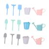 HANABASS 3sets Boys and Girls Mini Gardening Tool Mini Hand Planting Tools Watering Can Bucket for for Parent Activities and Garden Fun view 1