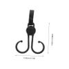 ABOOFAN 5pcs Universal Stroller Hooks Baby Bag Organizer Clip for Stroller Shopping Cart Wheelchair Hooks Plastic Easy Install view 2