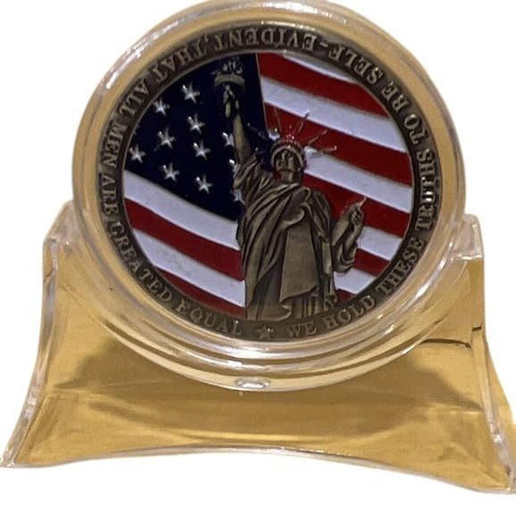 10 Display Stands for Challenge Coin Holders Clear Acrylic Coin Not Included
