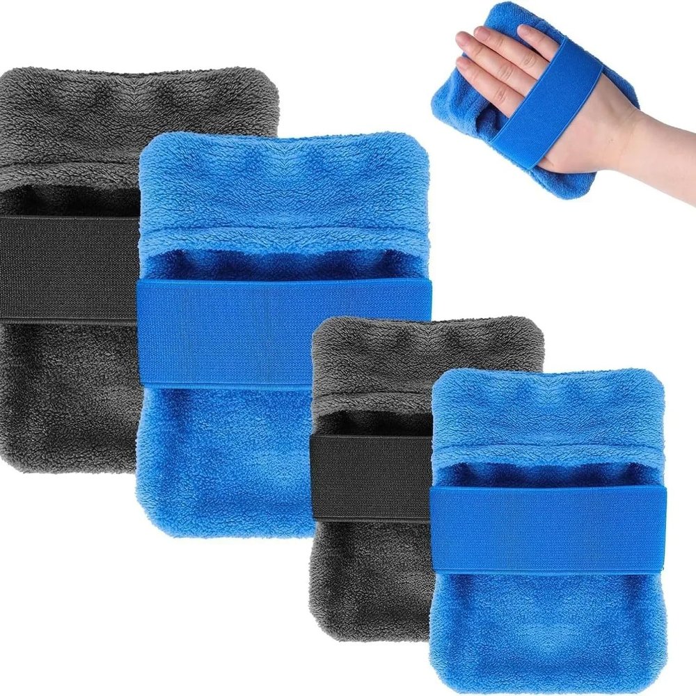 4Packs Sand Remover for Beach, Talc-Free Sand Removal Bags for Adults & Kids, Skin-Friendly Sands Off Bags Beach Vacation Camping Essentials