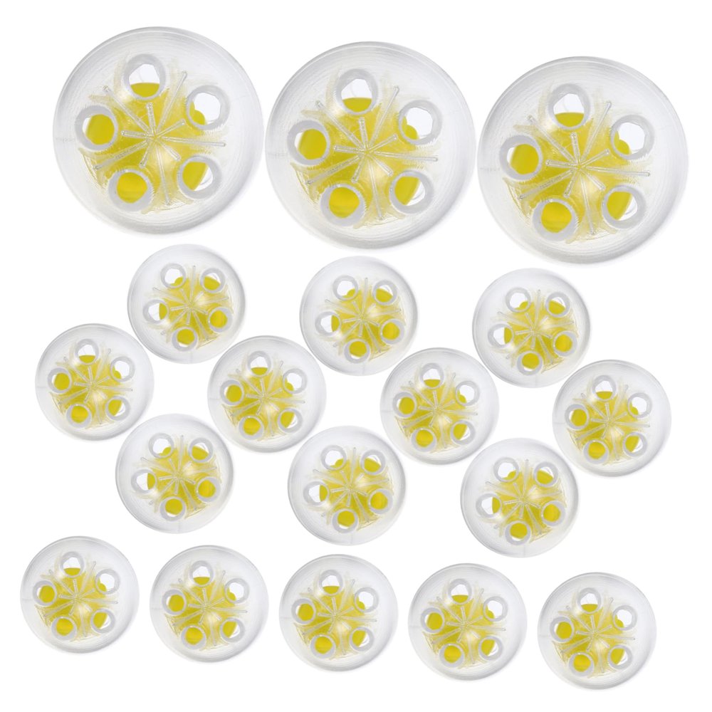 DOITOOL 50pcs Rattle Inserts for Dolls and Pet Toys Noise Maker Inserts for Crochet Toys Rattle for Interactive Play and Developmental