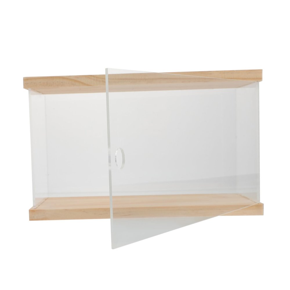 Toddmomy Transparent Display Box for Dolls and Figurines Dust Storage Case Sliding Door for Home Display Organizing Toys and Collectibles