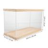 Toddmomy Transparent Display Box for Dolls and Figurines Dust Storage Case Sliding Door for Home Display Organizing Toys and Collectibles view 2