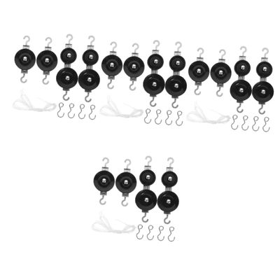 ABOOFAN 4 Sets Student Pulley Experimental Equipment Physics Mechanics Experiment Tool Metal Double Pulleys Kit