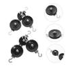 ABOOFAN 4 Sets Student Pulley Experimental Equipment Physics Mechanics Experiment Tool Metal Double Pulleys Kit view 2
