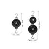 ABOOFAN 4 Sets Student Pulley Experimental Equipment Physics Mechanics Experiment Tool Metal Double Pulleys Kit view 3