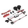 Ecoyin CNC LED Rear Tail Brake Side Spot Light Lamp for 1/5 Rc Car HPI ROVAN KM BAJA 5B 5SC Truck Parts (Red) view 2