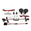 Ecoyin CNC LED Rear Tail Brake Side Spot Light Lamp for 1/5 Rc Car HPI ROVAN KM BAJA 5B 5SC Truck Parts (Silver) view 1