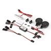 Ecoyin CNC LED Rear Tail Brake Side Spot Light Lamp for 1/5 Rc Car HPI ROVAN KM BAJA 5B 5SC Truck Parts (Silver) view 3
