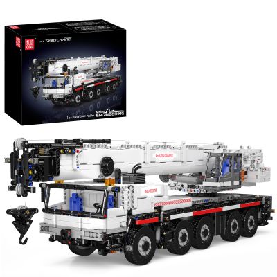 Mould King 17075 Crane Construction Set - Heavy-Duty Remote Control Truck Building Blocks for Adults, Realistic Engineering Toy with Motorized Functions, Creative Gift Collectors