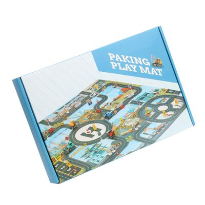 Holibanna 1set Traffic Game Mat for Educational Play Rug Traffic Signs Indoor City Building Area