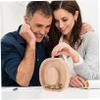 Abaodam Letter Wooden Piggy Bank Boys and Girls Savings Bank Educational Play Money for Boys and Girls Ages view 3