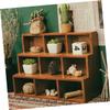 SOLUSTRE 9grid Crafts Display Stand Toy Model Display Rack Wood Shelf for Collections view 4