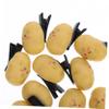 CALLARON 10pcs Potato Hair Clips Realistic Simulated Vegetable Hairpins Funny Decorations for Students and Daily Use view 3