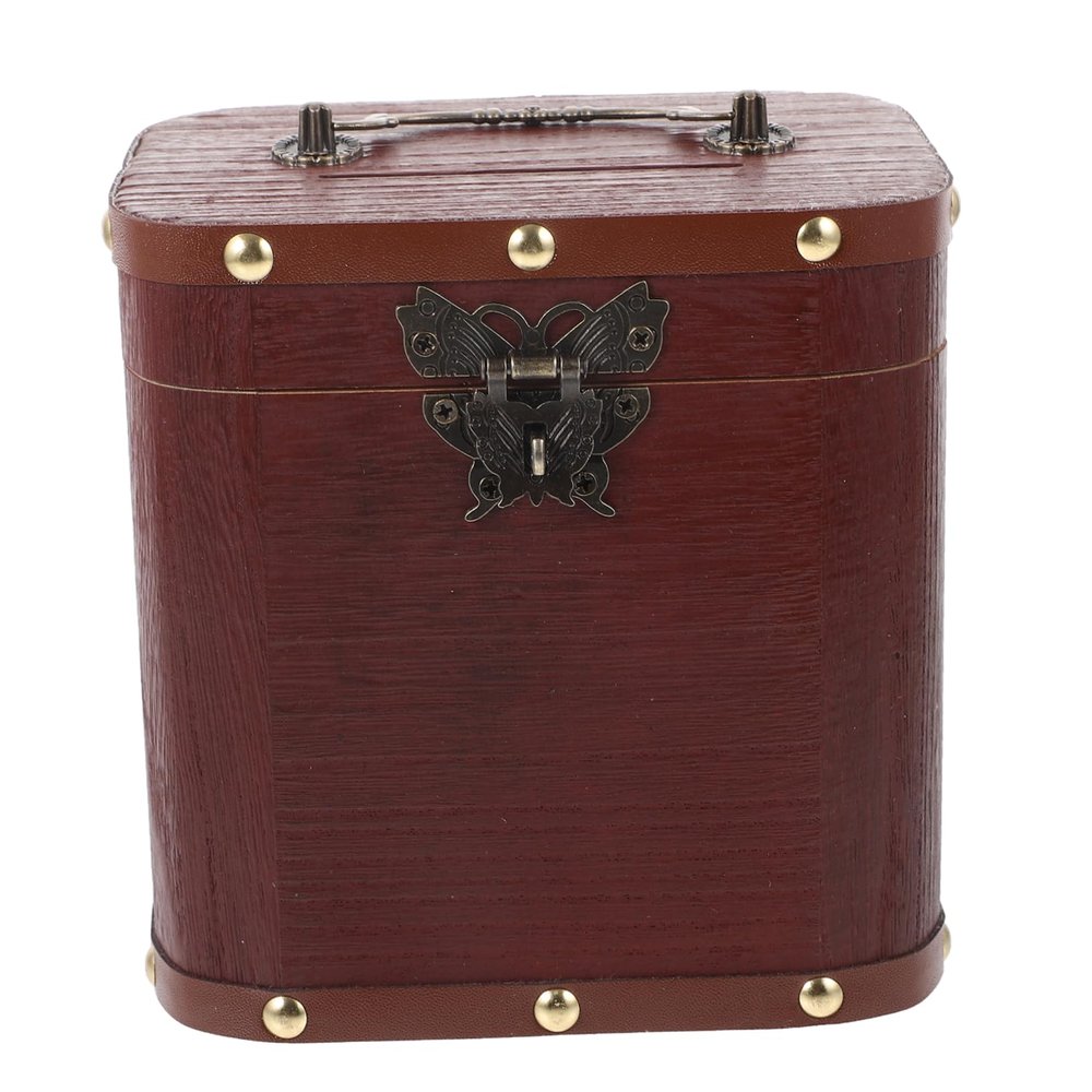 Abaodam Cute Wooden Money Bank Safe Storage Box for Coins Bills Boys and Girls Cash Jar Style Wooden Piggy Bank