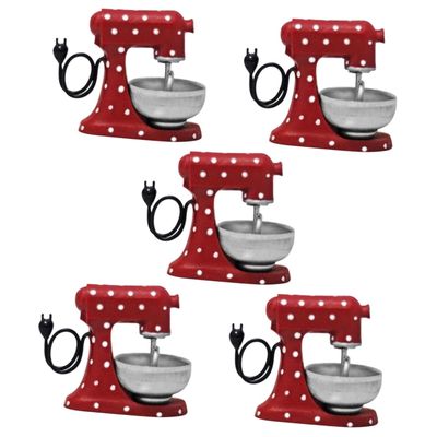 Yardwe 5pcs Miniature Kitchen Mixer Toy for Boys and Girls Realistic Pretend Play Appliance Educational Kitchen Accessory for Boys and Girls for Christmas and Birthday Parties