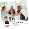 HEMOTON 5 Sets Sided Dice Game with Holder and Safe Props for Party Games and Creative Play Activities Excellent Present for Friends and Family view 4