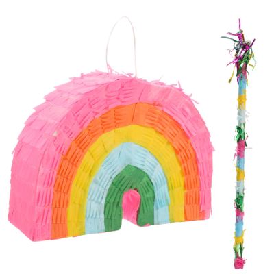 Abaodam 1set Rainbow for Boy Girl Birthday Party Design Includes Stick for Showers and Gender Reveal Celebrations Fun