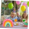 Abaodam 1set Rainbow for Boy Girl Birthday Party Design Includes Stick for Showers and Gender Reveal Celebrations Fun view 3